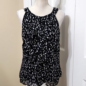 MERONA BLACK & WHITE SLEEVELESS TOP SZ M EXCELLENT  CONDITION NWOT